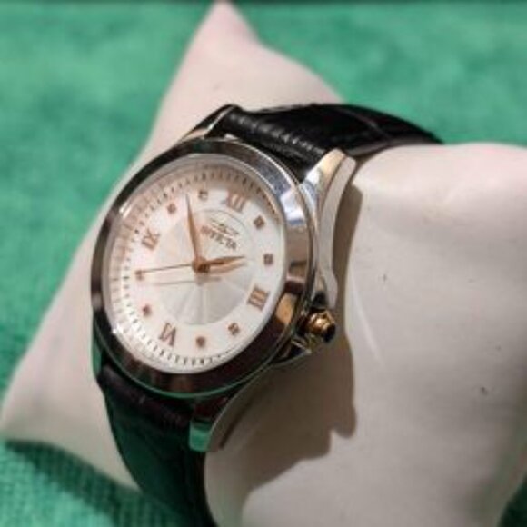 INVICTA 12544 ANGEL MOP Diamond Dial Watch Set With Additional Watch Straps 16mm - Picture 4 of 8